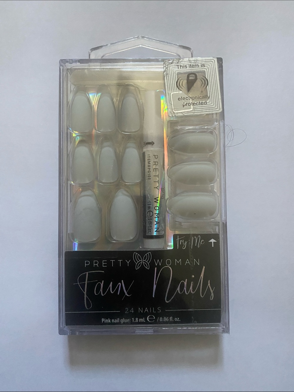 🖤Faux Nails - White 24-Count